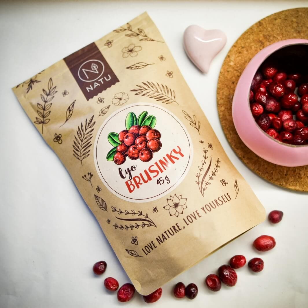 NATU Lyofilizované brusinky 45 g - náhled 4