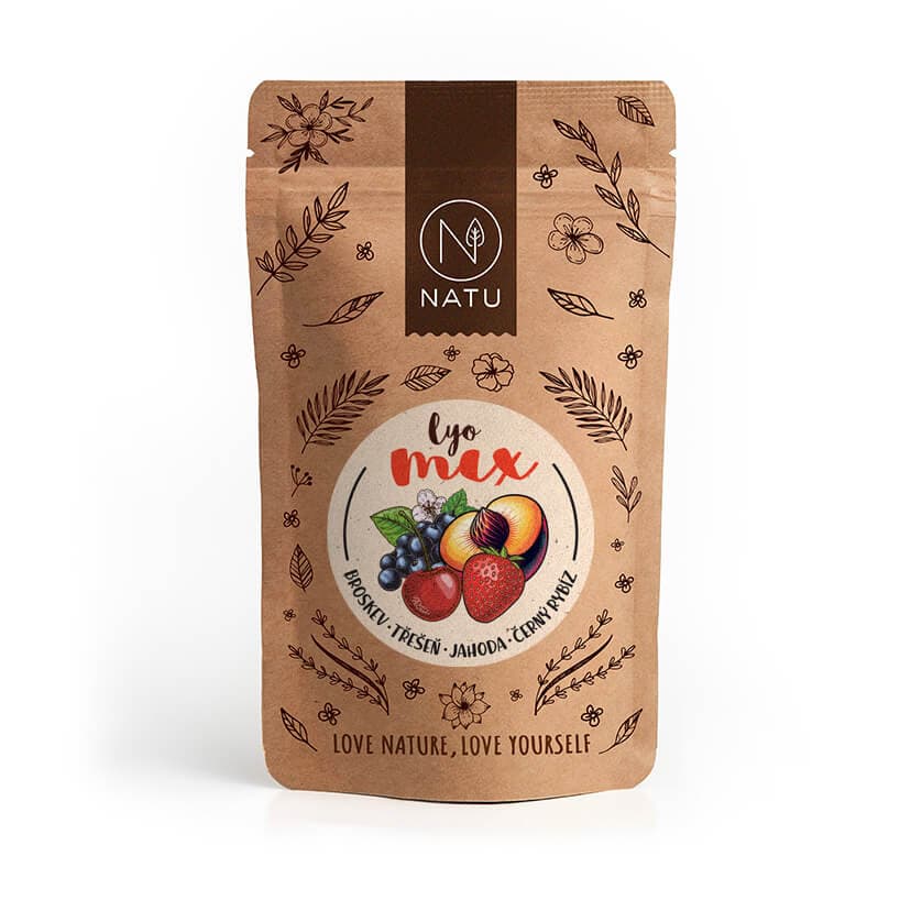 NATU Lyo mix broskev a třešeň 40g - náhled 3