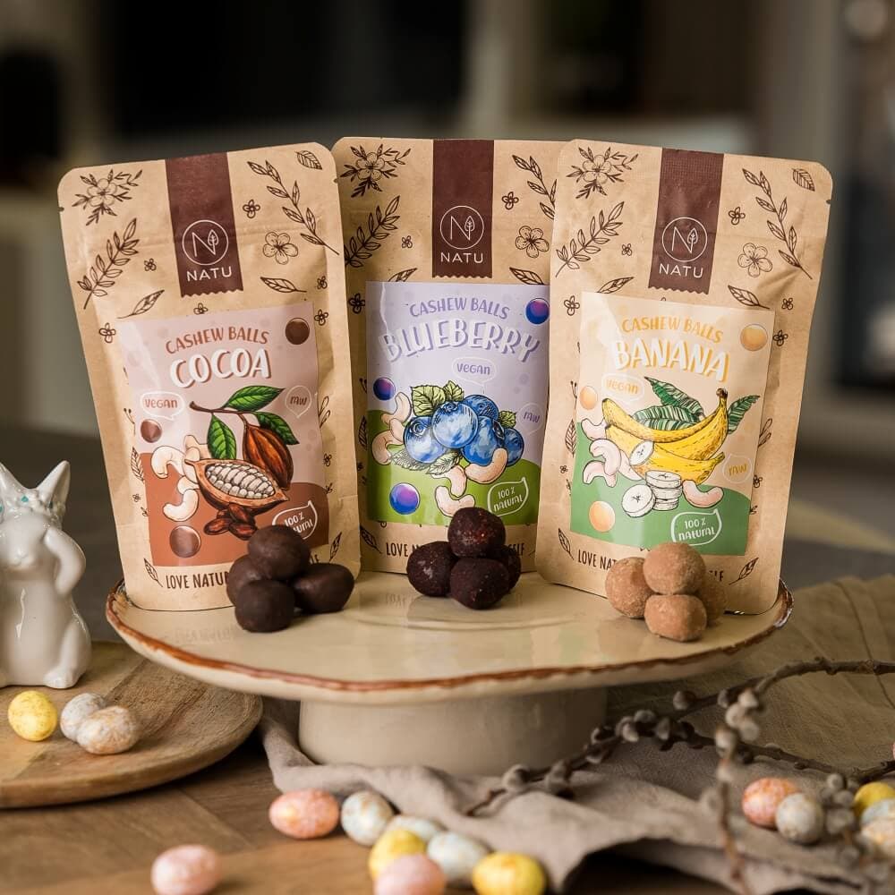 NATU Banánové kuličky s kešu krémem 70g - náhled 5