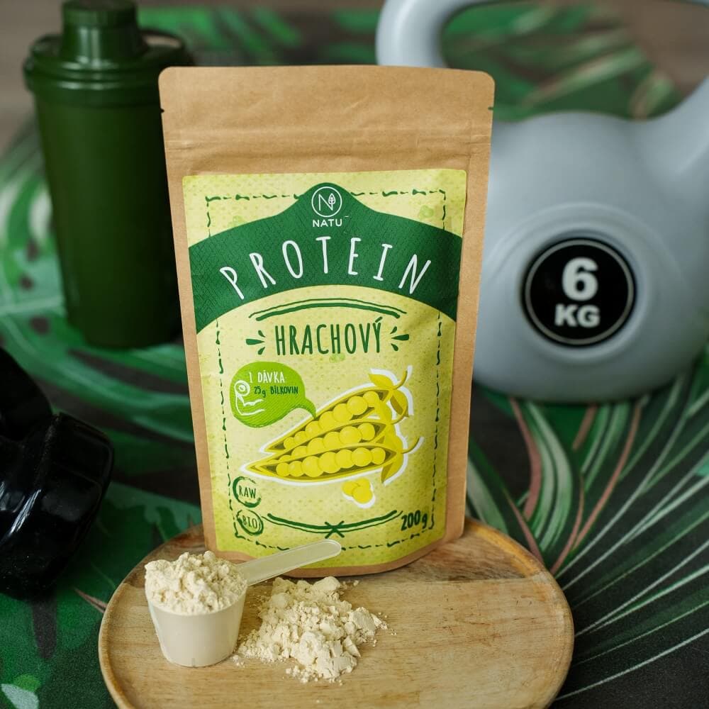 NATU Hrachový protein BIO 200 g - náhled 3