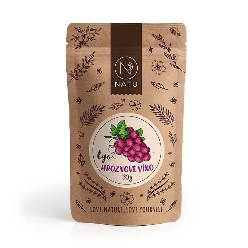 NATU Lyofilizované hroznové víno plátky 30g - náhled 3