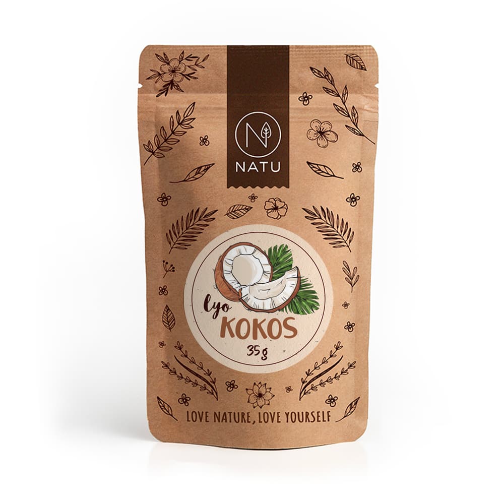 NATU Lyofilizovaný kokos plátky 35g - náhled 2