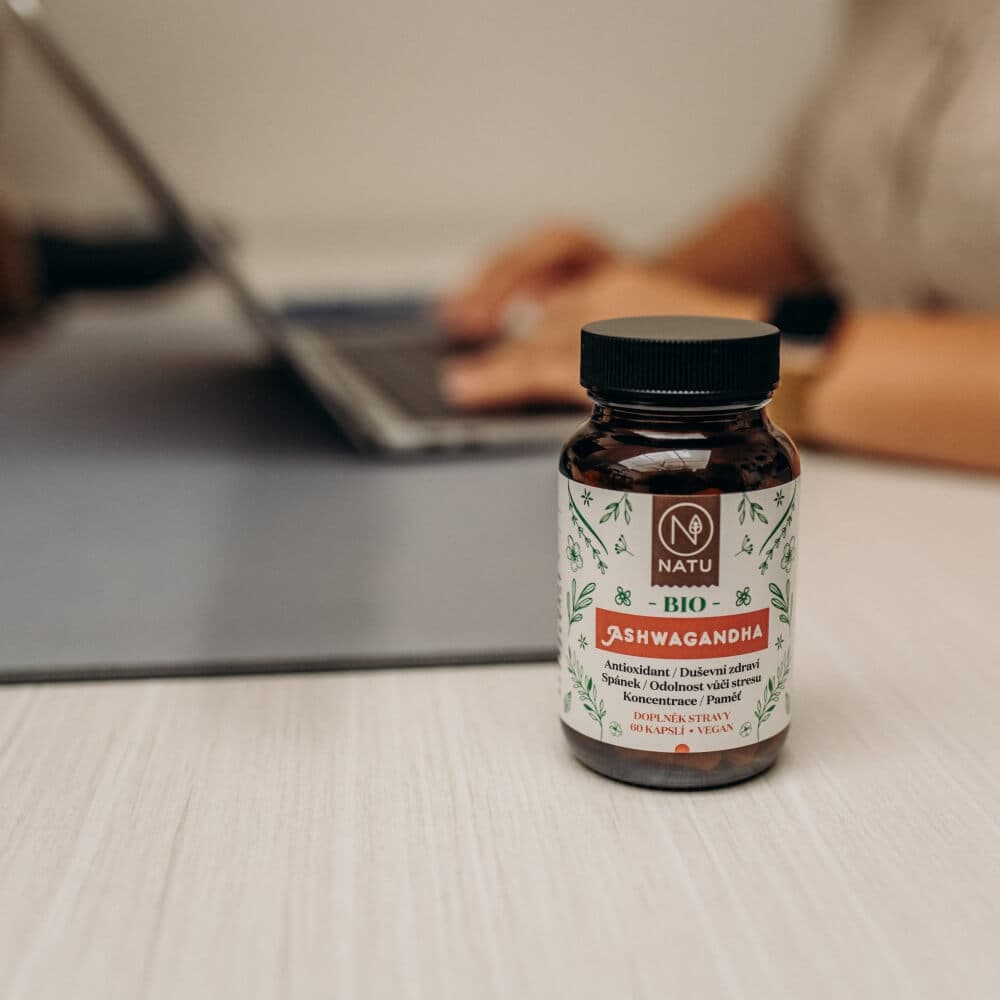 NATU BIO Ashwagandha 60 kapslí - náhled 3