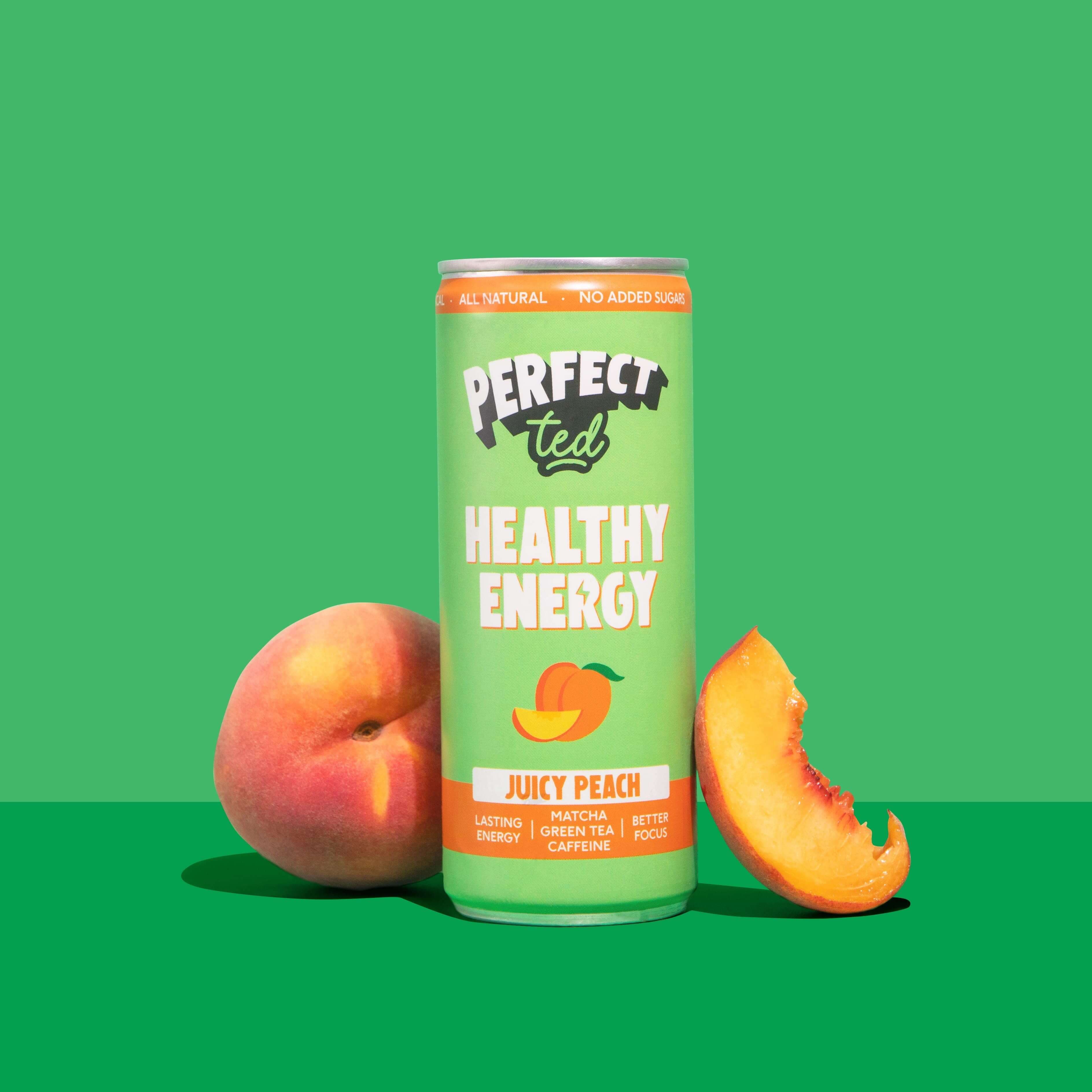 Healthy Matcha Energy Drink broskev 250ml - náhled 3