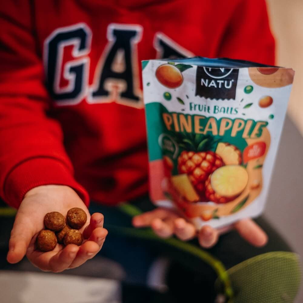 NATU Ovocné kuličky ananasové BIO 90g - náhled 4