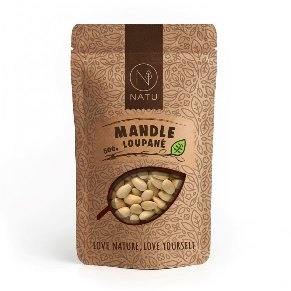 NATU Mandle blanšírované 500 g
