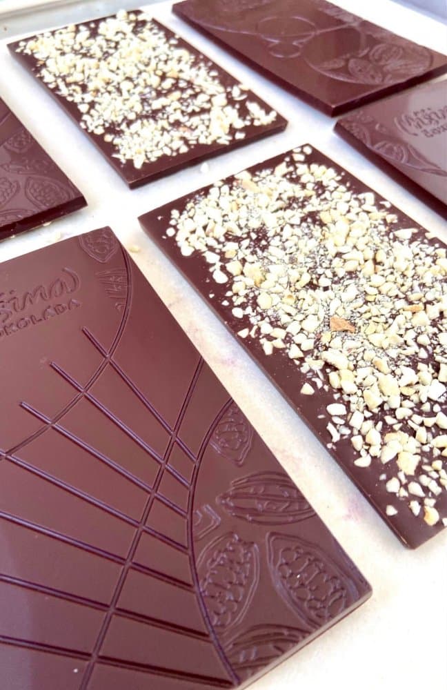 Míšina čokoláda Cukrfree 100% hořká s kešu (bez cukru) 60g - náhled 3