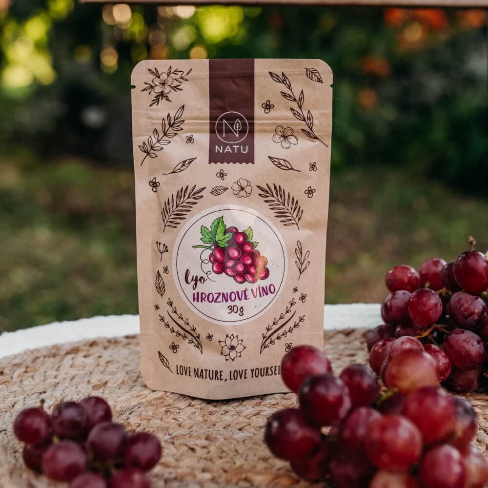 NATU Lyofilizované hroznové víno plátky 30g - náhled 5