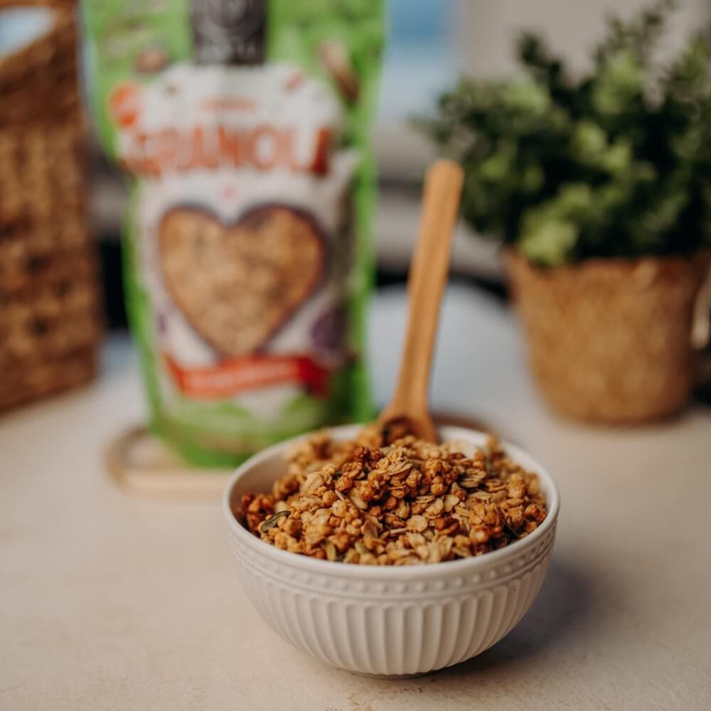 NATU Protein Granola s arašídovým máslem 280g - náhled 3