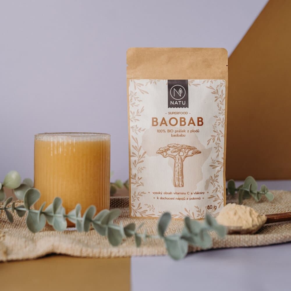 NATU Baobab BIO prášek 80 g - náhled 3