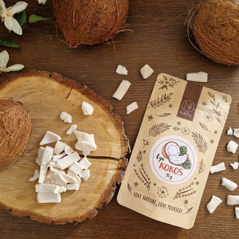 NATU Lyofilizovaný kokos plátky 35g - náhled 4