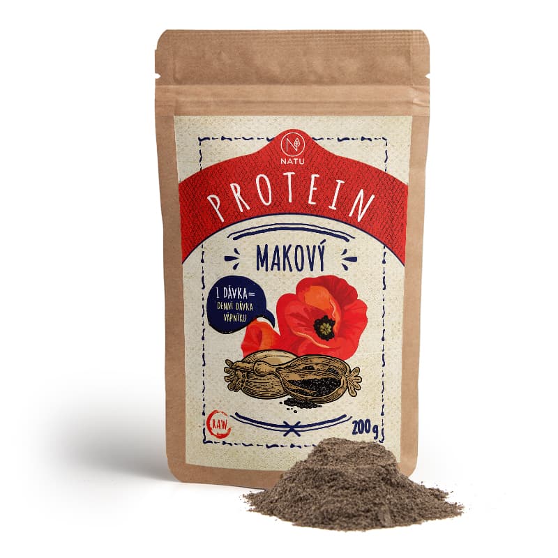 NATU Makový protein RAW 200 g - náhled 2
