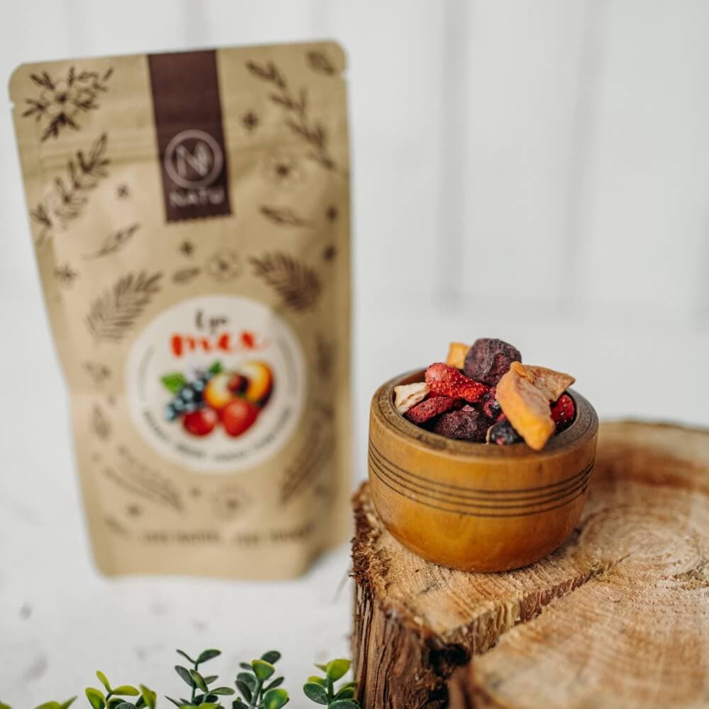 NATU Lyo mix broskev a třešeň 40g - náhled 4
