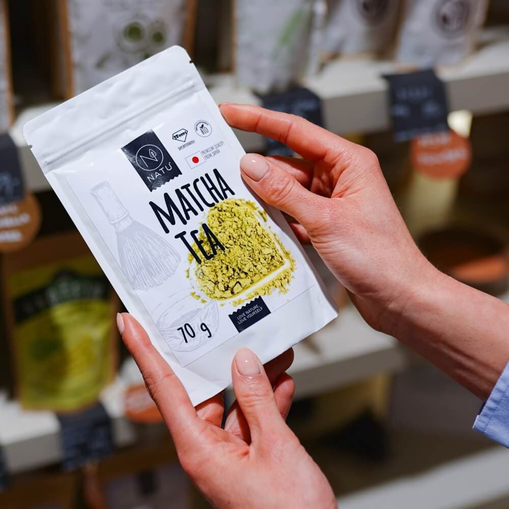 NATU Matcha tea BIO Premium Japan 70 g - náhled 5