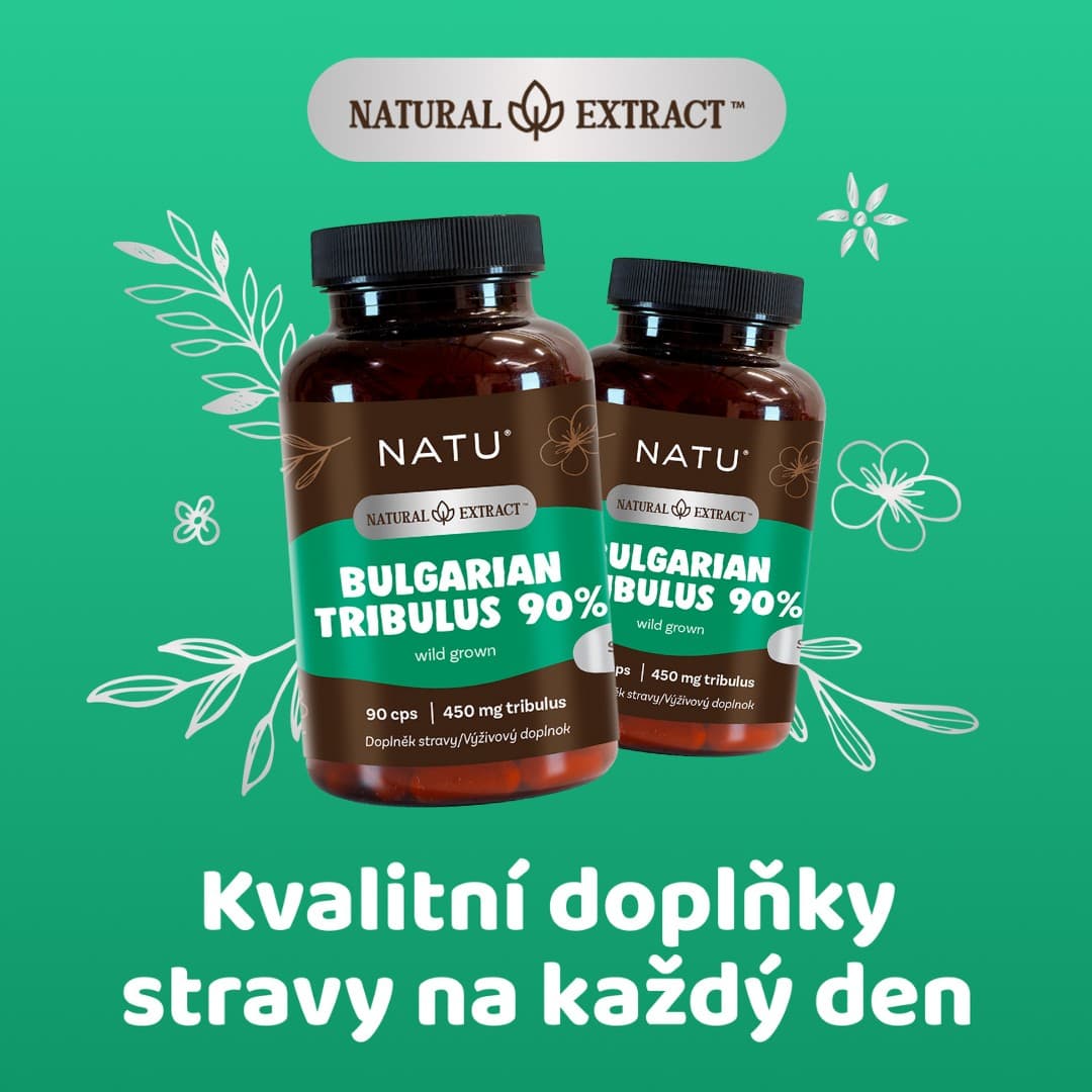 NATU Bulharský kotvičník (Tribulus) extrakt 90 % saponinů 90 kapslí - náhled 2