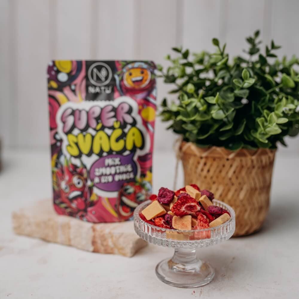 NATU Super Sváča mix smoothie a lyo ovoce 4x21g - náhled 5
