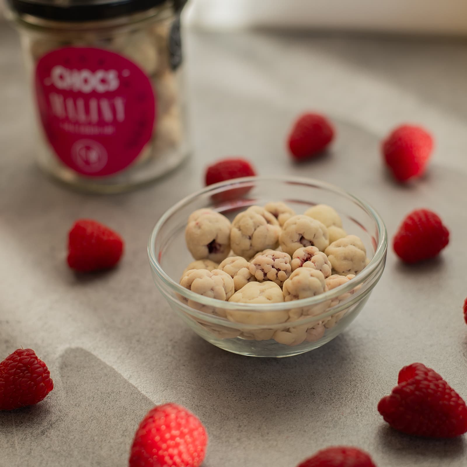 NATU CHOCS Maliny v 30% bílé čokoládě 100g - náhled 5
