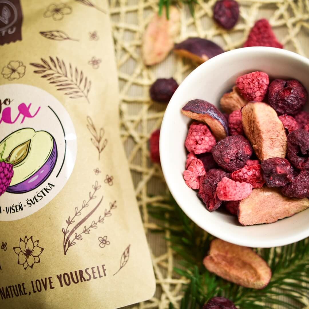 NATU Lyo mix malina a višeň 35 g - náhled 5
