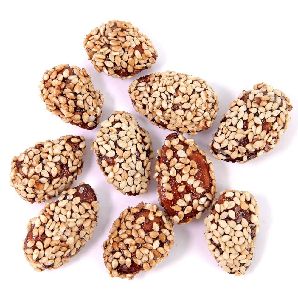 NATU Mandle s medem a sezamem BIO 170g - náhled 2