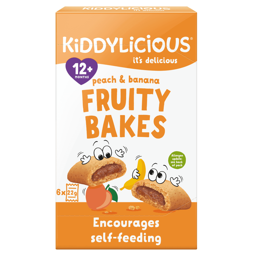 Kiddylicious koláčky broskvovo-banánové 6x22g