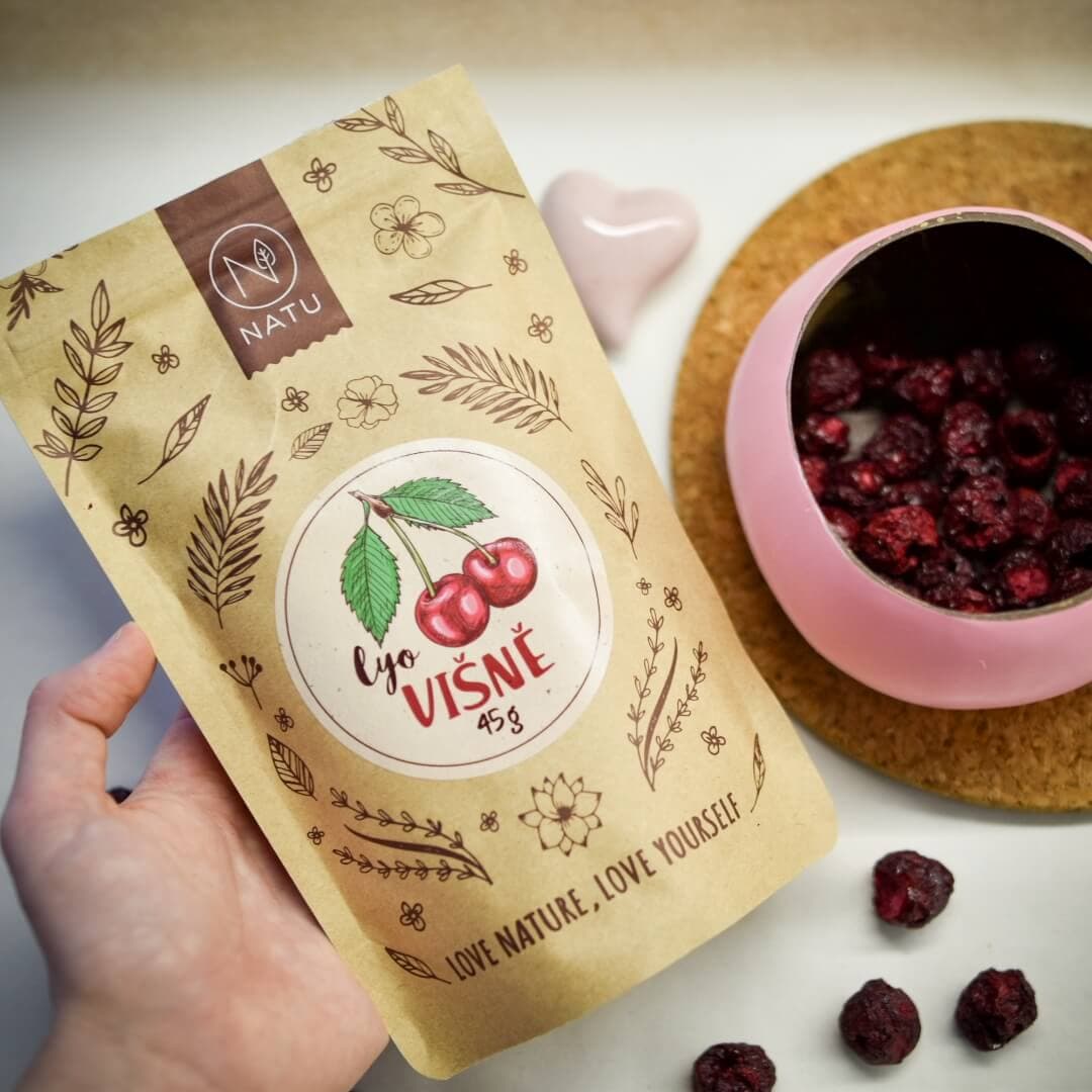 NATU Lyofilizované višně 45 g - náhled 5