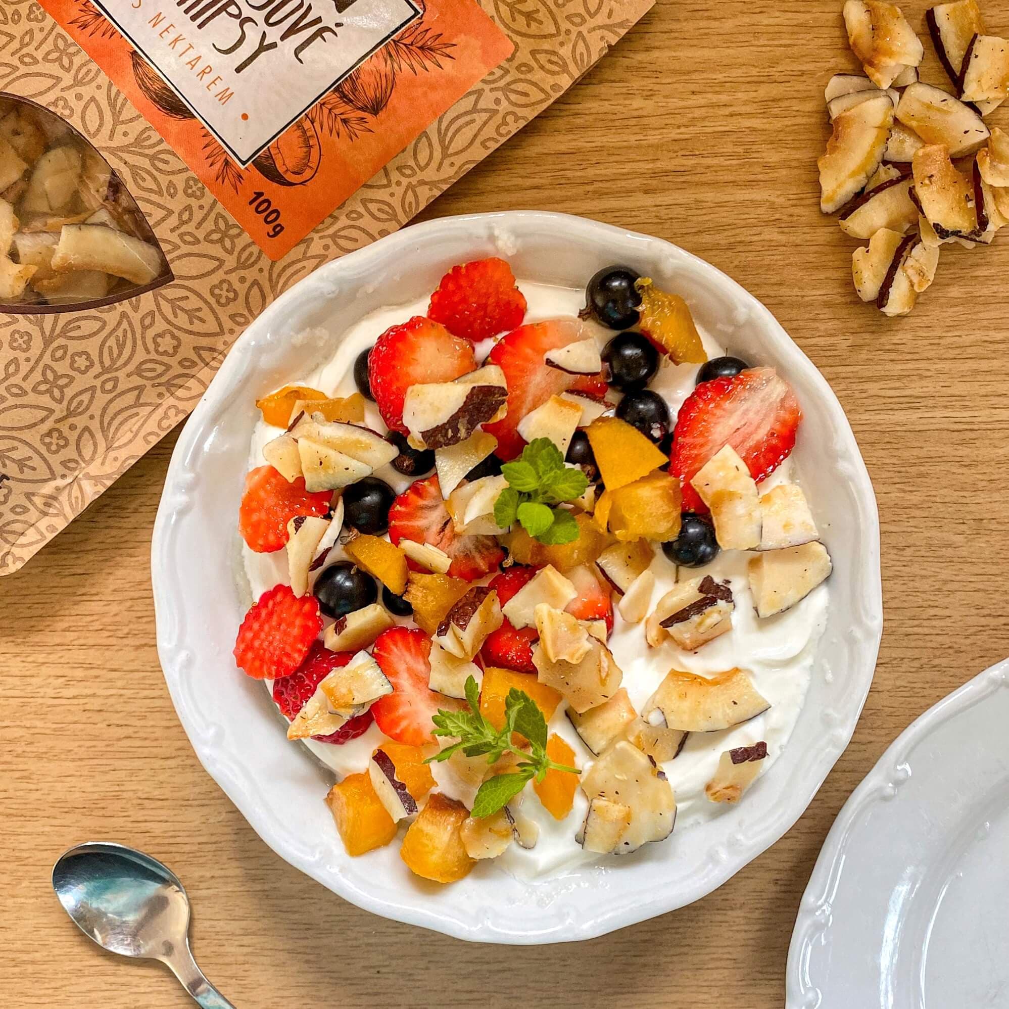 NATU Kokosové chipsy s nektarem 100g - náhled 4