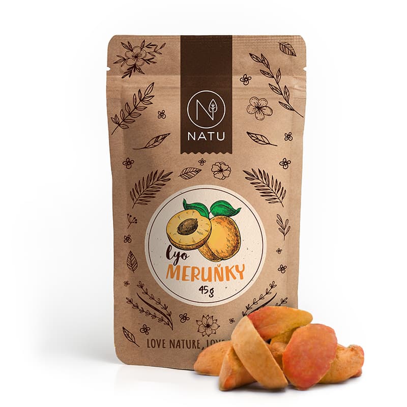 NATU Lyofilizované meruňky 45 g - náhled 1