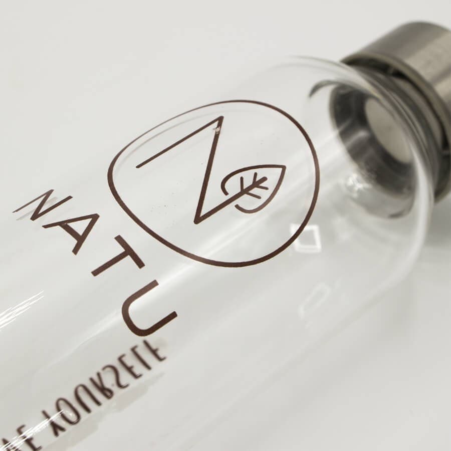 NATU Skleněná lahev v šedém termo obalu 550 ml - náhled 2