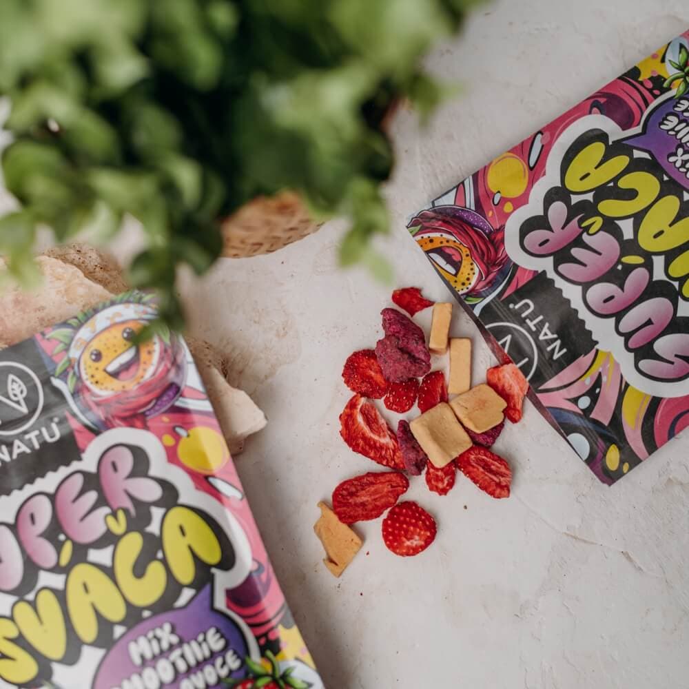 NATU Super Sváča mix smoothie a lyo ovoce 4x21g - náhled 4