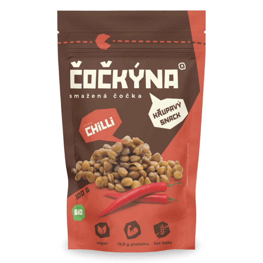 Čočkýna příchuť chilli BIO 100g