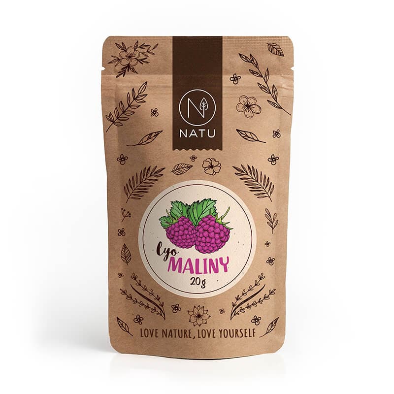 NATU Lyofilizované maliny 20 g - náhled 3