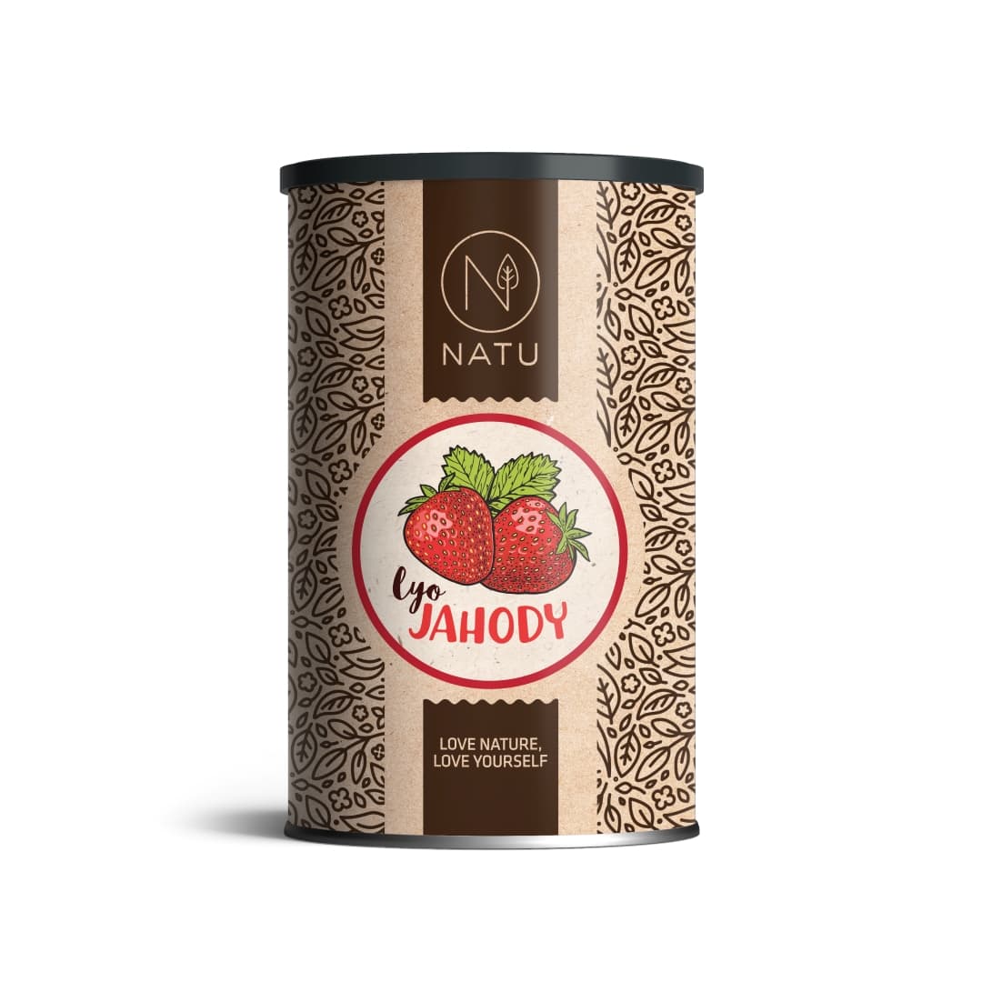 NATU Lyofilizované jahody plátky 70g - náhled 3