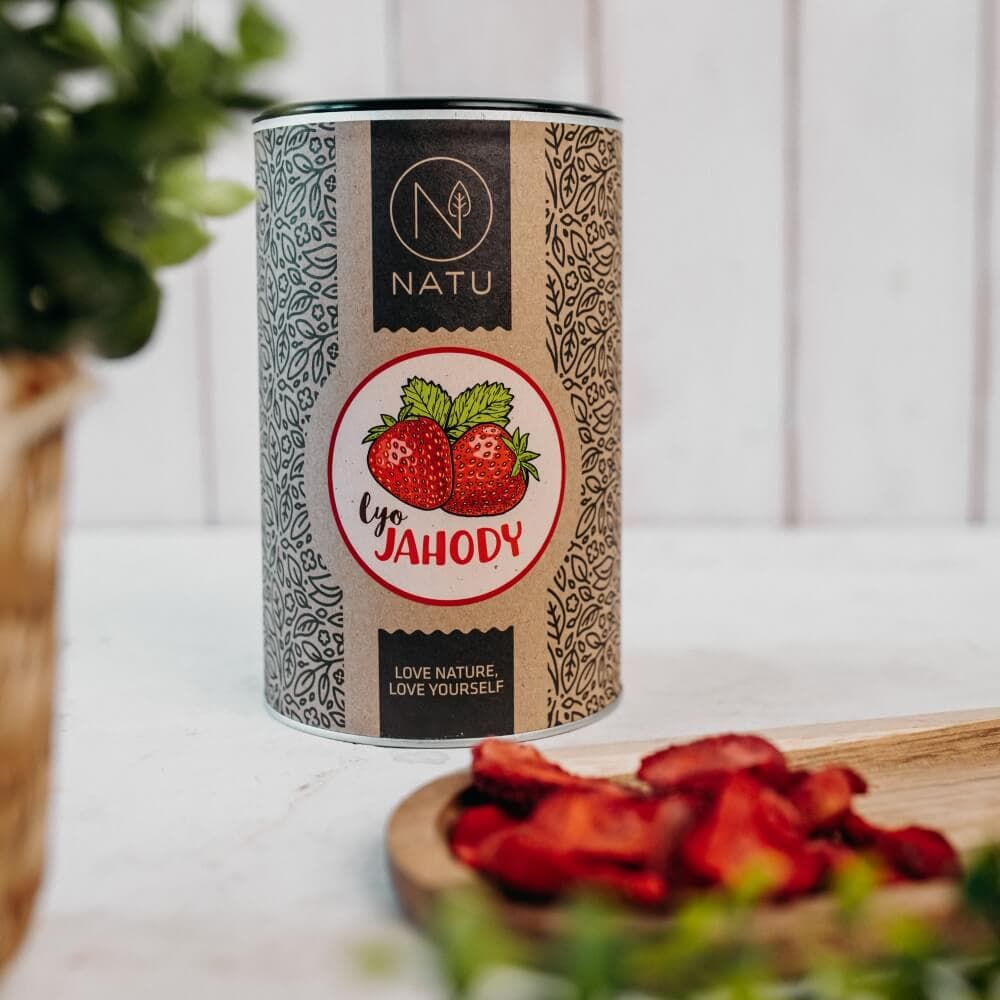 NATU Lyofilizované jahody plátky 70g - náhled 5