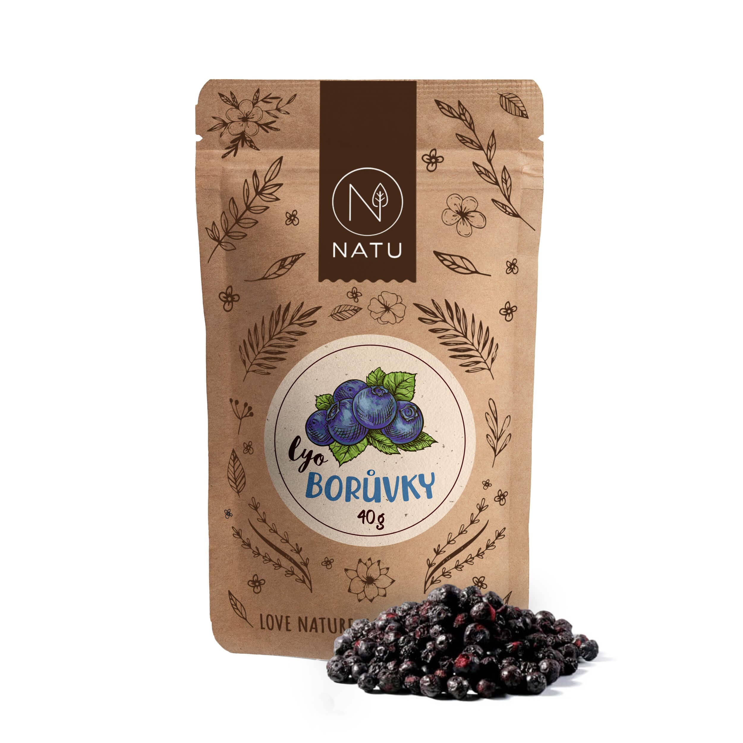NATU Lyofilizované borůvky 40g