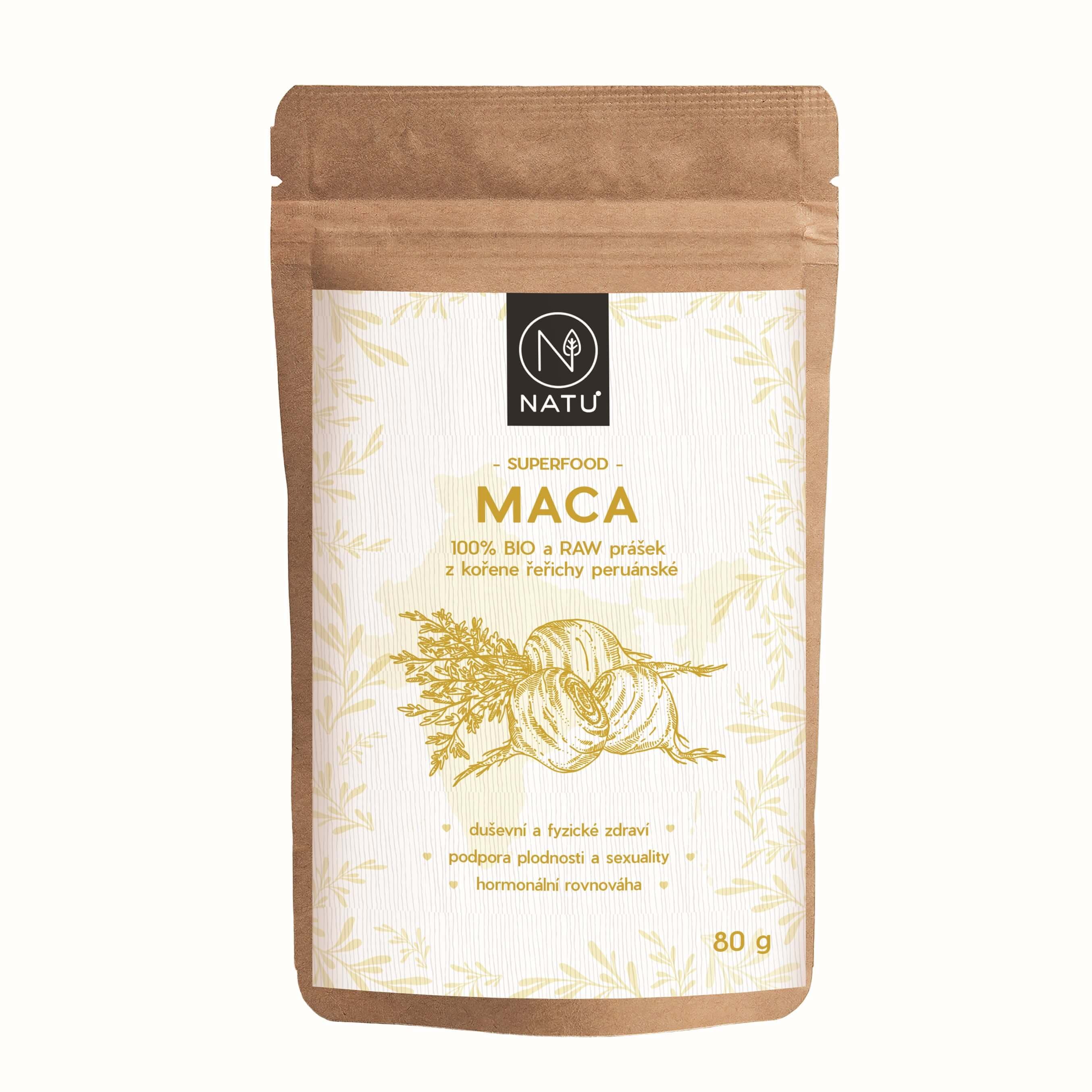 NATU Maca BIO prášek 80 g