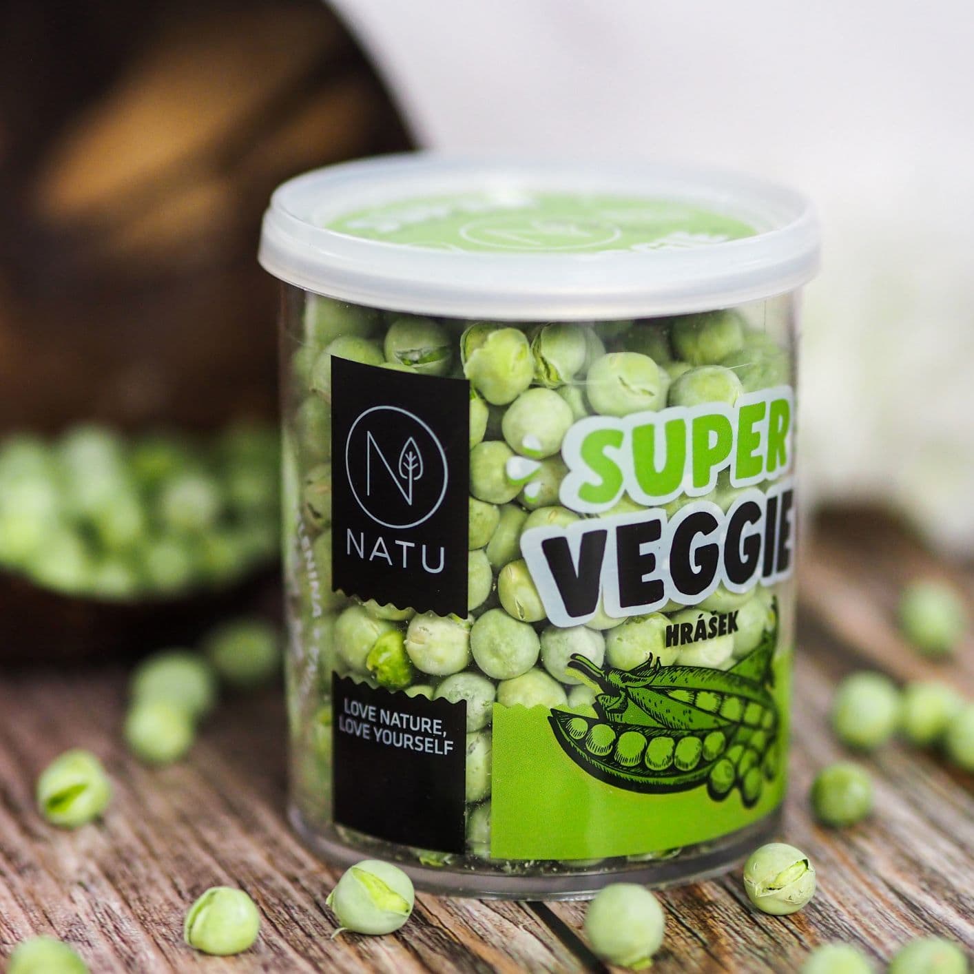 NATU Super Veggie Zelený hrášek 40 g - náhled 2