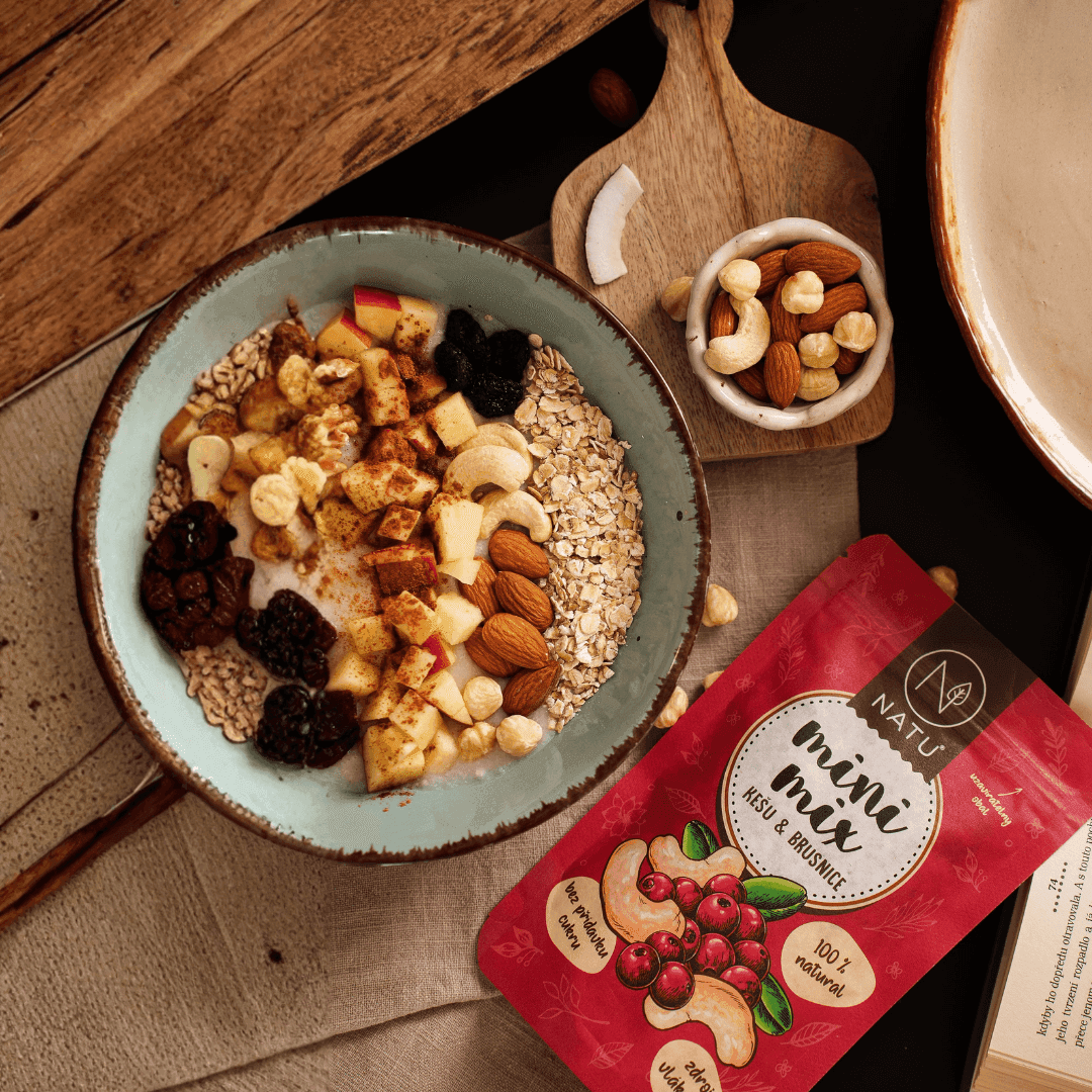 NATU Mini mix kešu a brusinky 80g - náhled 5