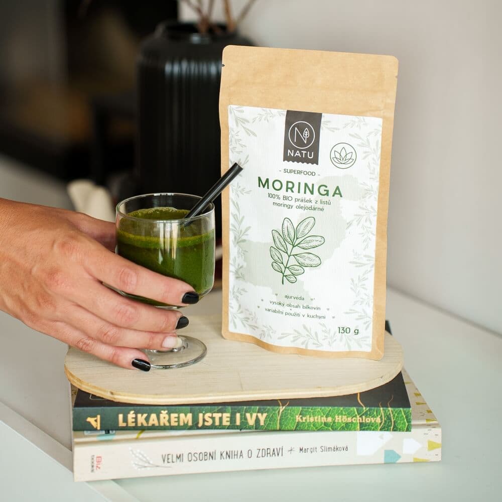 NATU Moringa prášek BIO 130 g - náhled 2