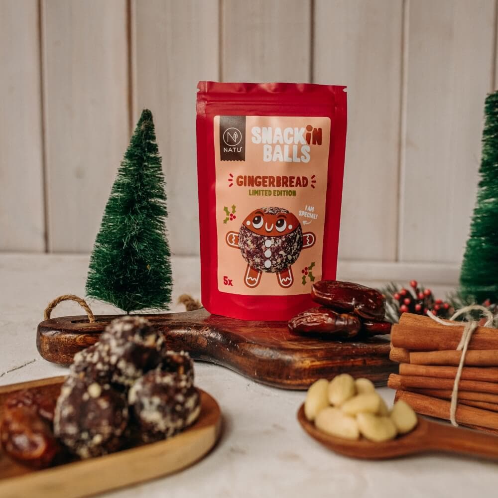NATU SNACKin Balls Gingerbread 65g - náhled 3