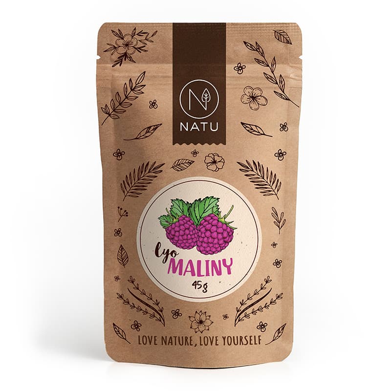 NATU Lyofilizované maliny 45 g - náhled 2