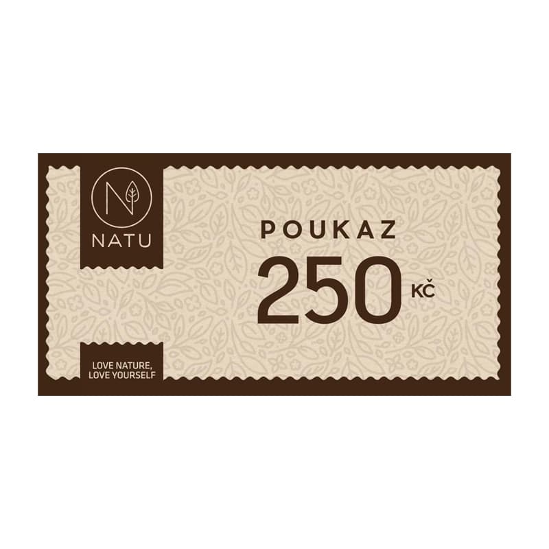 NATU Dárkový poukaz 250 Kč