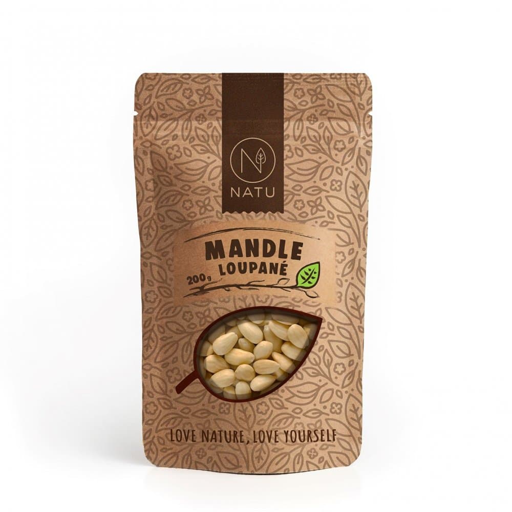 NATU Mandle blanšírované 200 g
