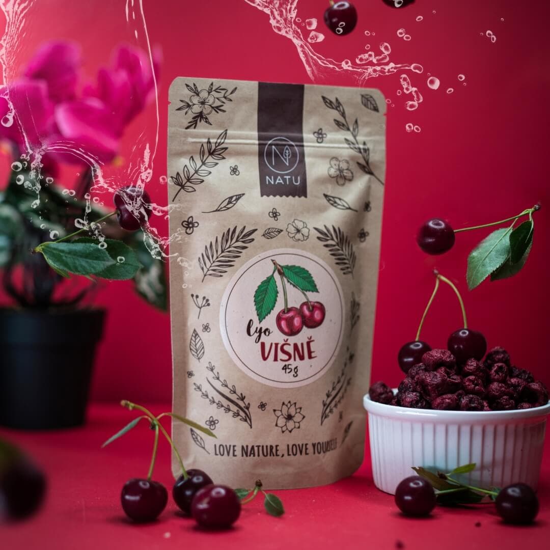 NATU Lyofilizované višně 45 g - náhled 3