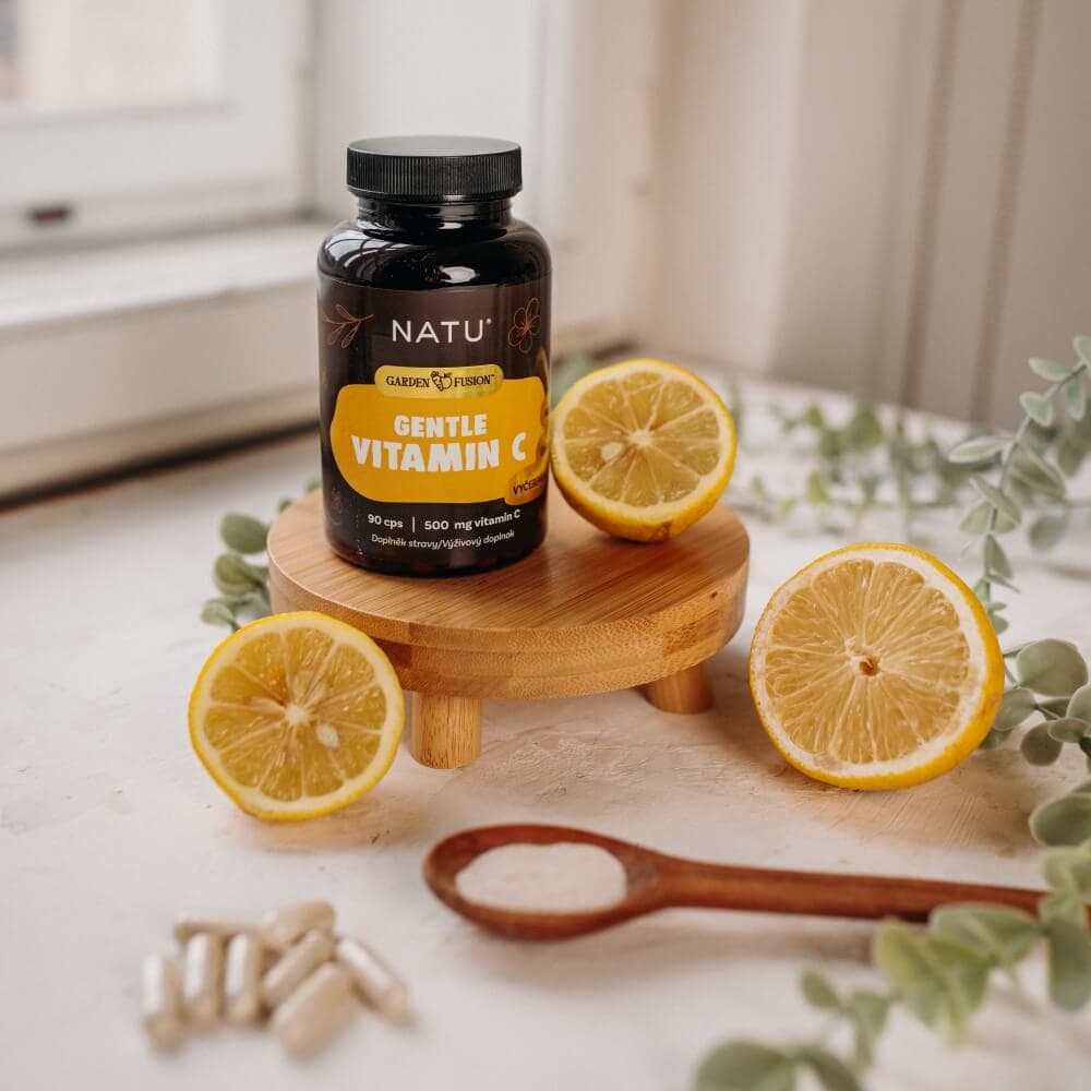 NATU Garden Fusion Vitamin C 500 mg pro imunitu 90 kapslí - náhled 4