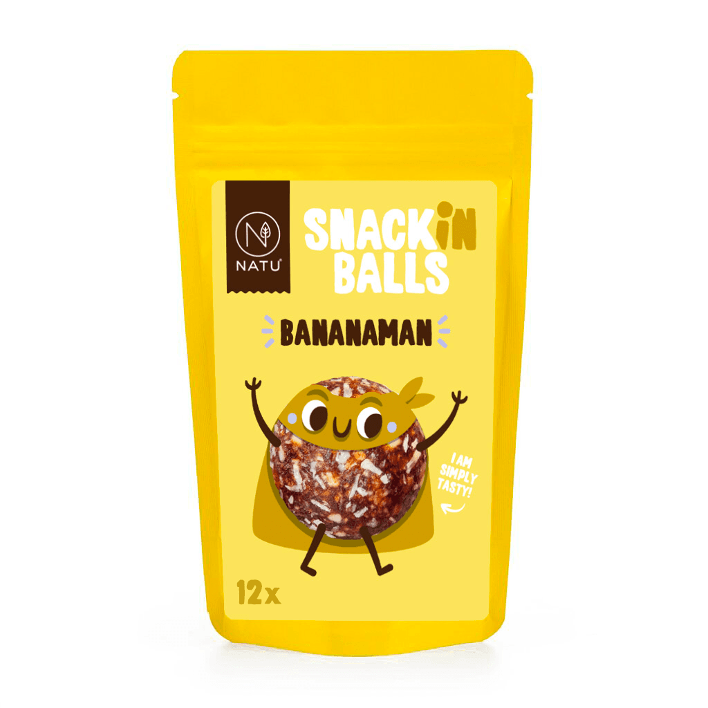 NATU SNACKin Balls Bananaman 156g
