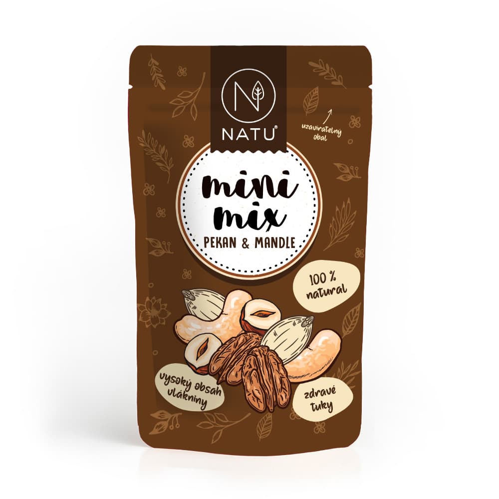 NATU Mini mix pekan a mandle 80g - náhled 2