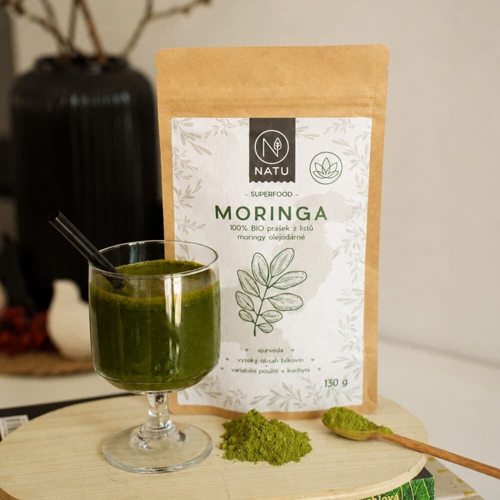 NATU Moringa prášek BIO 130 g - náhled 5