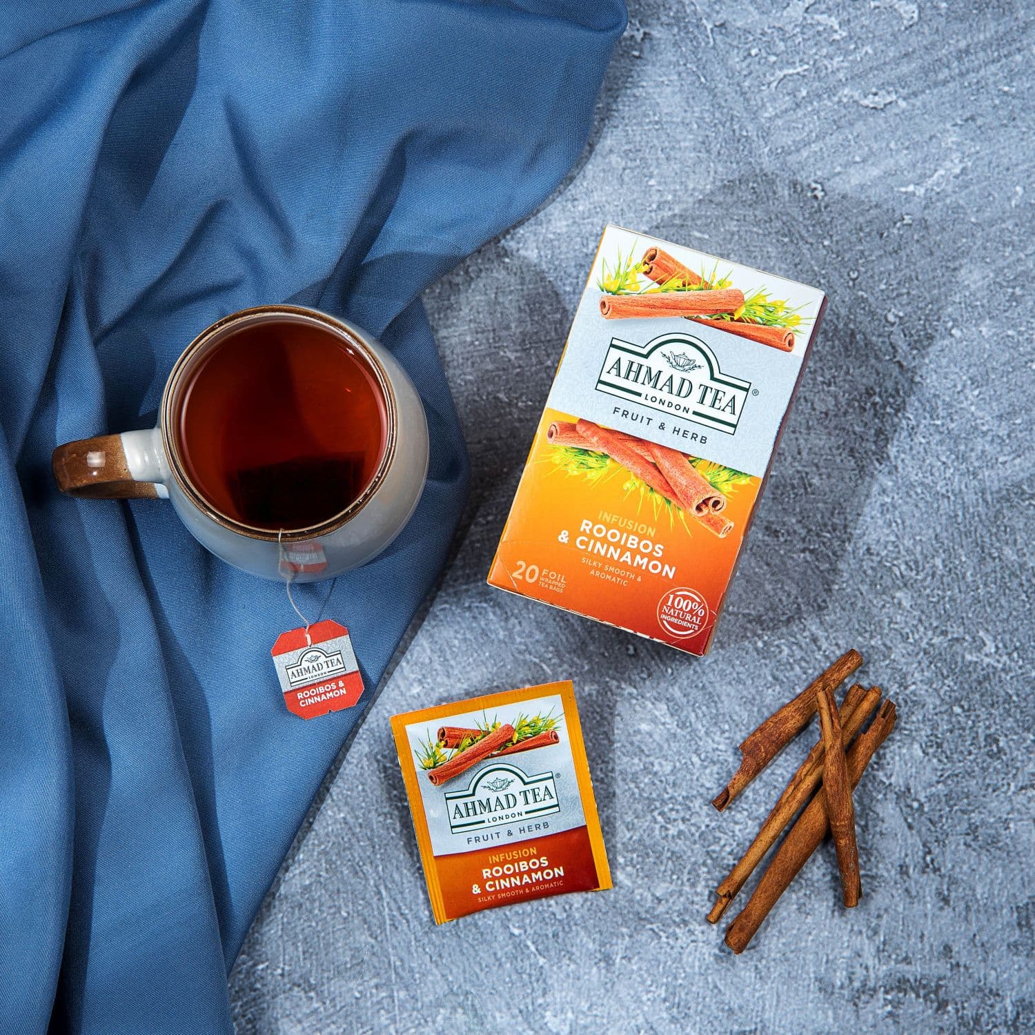 Ahmad Tea | Rooibos & Cinnamon | 20 alu sáčků - náhled 3