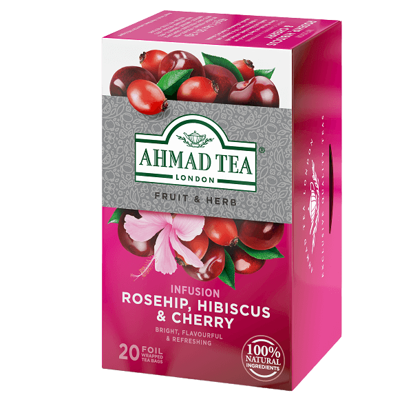 Ahmad Tea | Rosehip, Hibiscus & Cherry | 20 alu sáčků - náhled 2