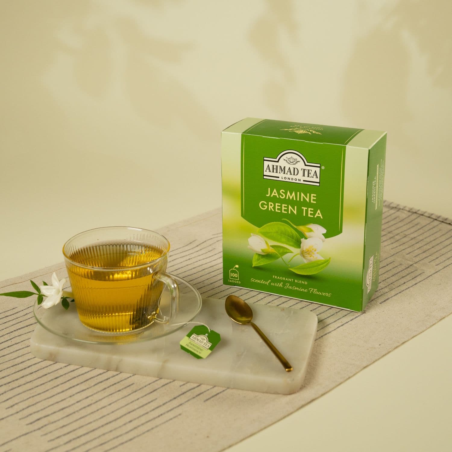 Ahmad Tea | Jasmine Green Tea | 100 sáčků (s úvazkem) - náhled 2